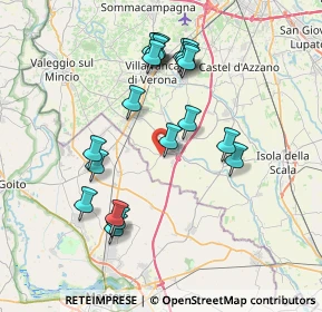 Mappa Via del Lavoro, 37060 Pradelle VR, Italia (7.3415)