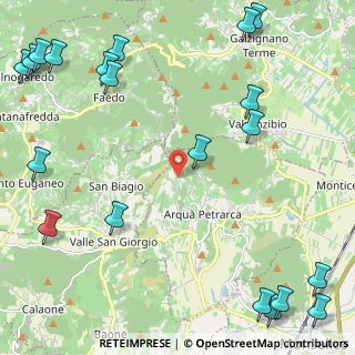 Mappa Via Scalette, 35032 Arquà Petrarca PD, Italia (3.432)
