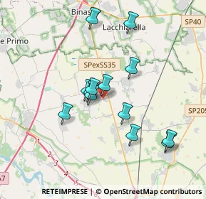 Mappa Piazza Italia, 27010 Vellezzo Bellini PV, Italia (3.14)