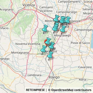 Mappa Via Fontanelle, 35032 Arquà Petrarca PD, Italia (11.94214)