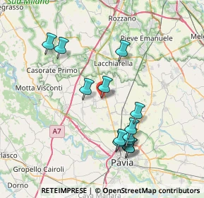 Mappa Via Partigiani, 27010 Certosa di Pavia PV, Italia (7.39308)