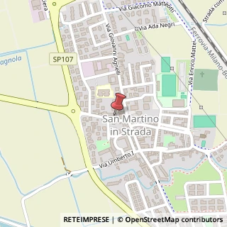 Mappa Via del Lavoro, 26817 San Martino in Strada, Lodi (Lombardia)