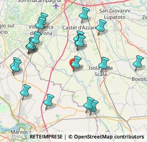 Mappa Via D. Alighieri, 37060 Trevenzuolo VR, Italia (9.1395)