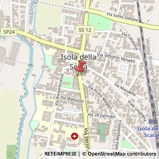 Mappa Via Giuseppe Garibaldi, 10, 37063 Isola della Scala, Verona (Veneto)