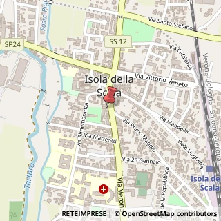 Mappa Via Giuseppe Garibaldi, 12/A, 37063 Isola della Scala, Verona (Veneto)