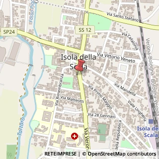 Mappa Via Giuseppe Garibaldi, 10, 37063 Isola della Scala, Verona (Veneto)