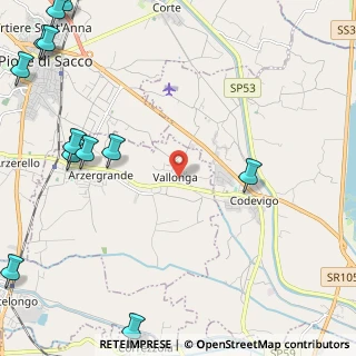 Mappa Via Alessio Valerio, 35020 Arzergrande PD, Italia (3.58667)