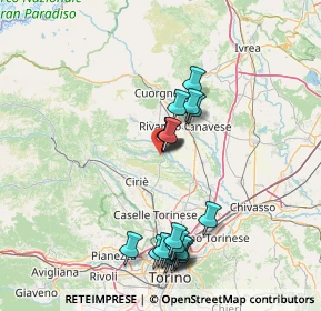 Mappa Via Destefanis, 10070 Front TO, Italia (14.9215)