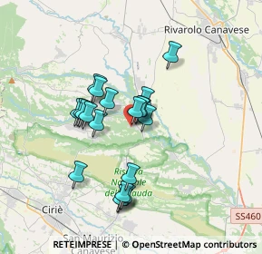 Mappa Via Destefanis, 10070 Front TO, Italia (2.8715)