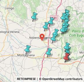 Mappa Via Capovilla, 36025 Noventa Vicentina VI, Italia (8.5405)