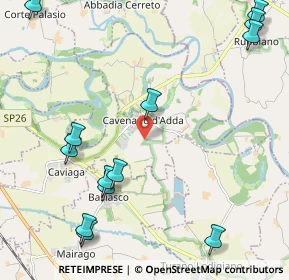 Mappa Via Molteni, 26824 Cavenago D'adda LO, Italia (2.82538)