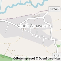 Map Vauda Canavese