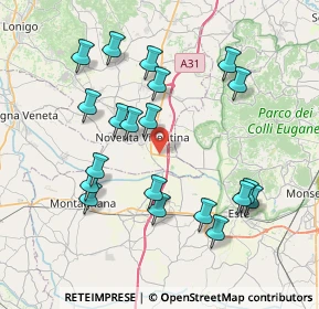 Mappa SP247, 36025 Noventa vicentina VI, Italia (7.8545)