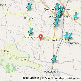 Mappa Via Cristo, 35020 Brugine PD, Italia (2.93143)