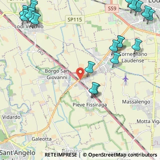 Mappa Via Sant' Antonio, 26854 Pieve Fissiraga LO, Italia (3.361)