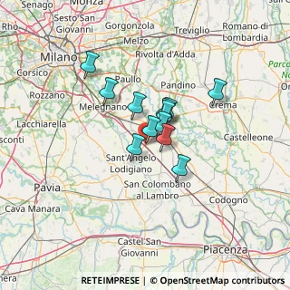 Mappa Via Sant' Antonio, 26854 Pieve Fissiraga LO, Italia (8.43333)