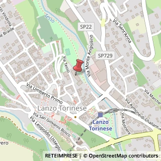 Mappa Via Tesso, 7, 10074 Lanzo Torinese, Torino (Piemonte)