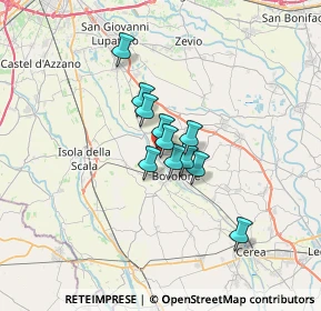 Mappa Via del Glicine, 37051 Bovolone VR, Italia (4.08364)