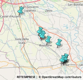 Mappa Via del Glicine, 37051 Bovolone VR, Italia (7.70636)