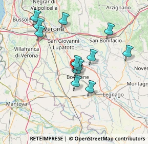 Mappa Via del Glicine, 37051 Bovolone VR, Italia (13.29083)