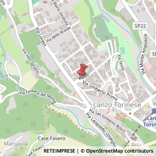 Mappa Via Umberto I, 31, 10074 Lanzo Torinese, Torino (Piemonte)