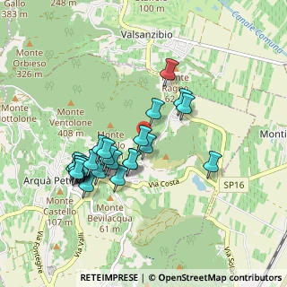 Mappa Via Ronchi, 35032 Arquà Petrarca PD, Italia (0.87308)