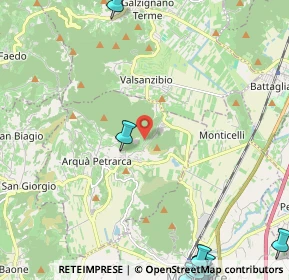 Mappa Via Ronchi, 35032 Arquà Petrarca PD, Italia (3.99462)