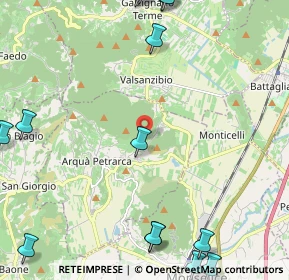 Mappa Via Ronchi, 35032 Arquà Petrarca PD, Italia (3.37467)