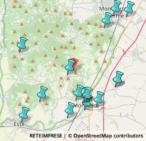 Mappa Via Ronchi, 35032 Arquà Petrarca PD, Italia (4.996)