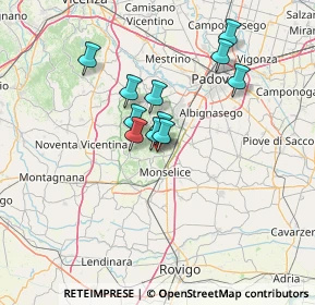 Mappa Via Ronchi, 35032 Arquà Petrarca PD, Italia (10.38727)