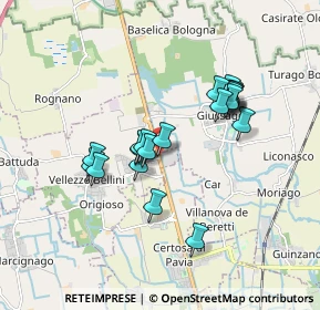 Mappa Frazione Osteriette, 27010 Vellezzo Bellini PV, Italia (1.4755)