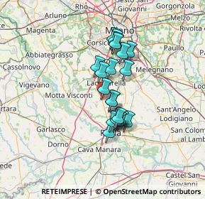 Mappa Frazione Osteriette, 27010 Vellezzo Bellini PV, Italia (9.7445)