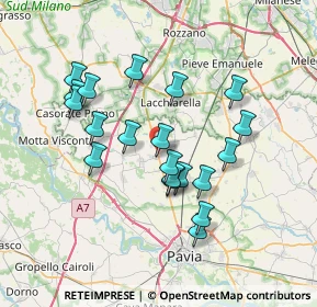 Mappa Frazione Osteriette, 27010 Vellezzo Bellini PV, Italia (6.5575)