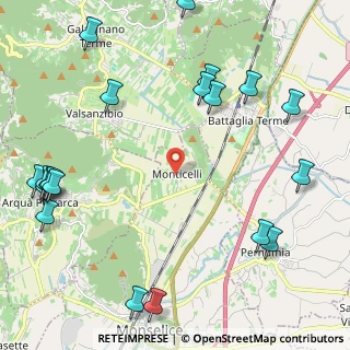 Mappa Via Monticelli, 35043 Monselice PD, Italia (3.0345)