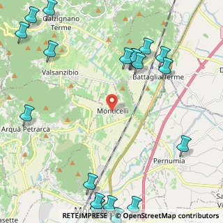 Mappa Via Monticelli, 35043 Monselice PD, Italia (3.277)