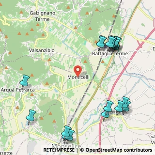 Mappa Via Monticelli, 35043 Monselice PD, Italia (2.769)