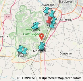 Mappa Via Monticelli, 35043 Monselice PD, Italia (6.62231)