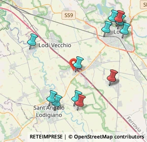Mappa Via Donatori di Sangue, 26851 Borgo San Giovanni LO, Italia (4.82786)