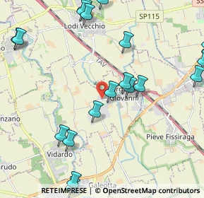 Mappa Via Aldo Moro, 26851 Borgo San Giovanni LO, Italia (2.7365)