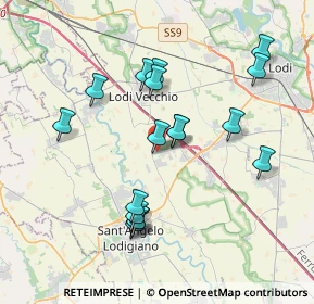 Mappa Via Aldo Moro, 26851 Borgo San Giovanni LO, Italia (3.62706)
