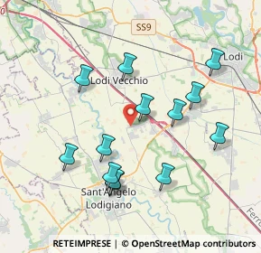 Mappa Via Aldo Moro, 26851 Borgo San Giovanni LO, Italia (3.74692)