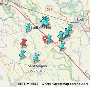 Mappa Via Aldo Moro, 26851 Borgo San Giovanni LO, Italia (3.19533)