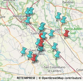 Mappa Via Aldo Moro, 26851 Borgo San Giovanni LO, Italia (6.6385)