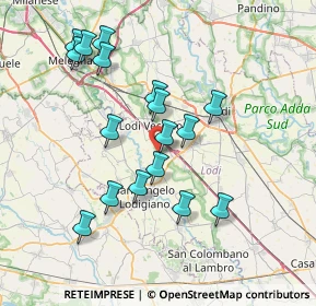 Mappa Via Aldo Moro, 26851 Borgo San Giovanni LO, Italia (7.16588)