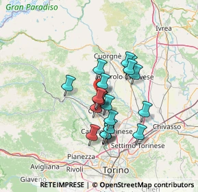 Mappa Via San Carlo, 10070 Vauda Canavese TO, Italia (10.442)