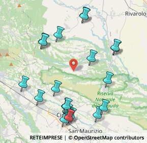 Mappa Via San Carlo, 10070 Vauda Canavese TO, Italia (4.709)