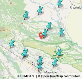 Mappa Via San Carlo, 10070 Vauda Canavese TO, Italia (4.60846)