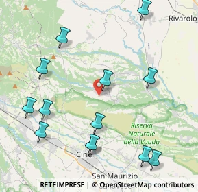 Mappa Via San Carlo, 10070 Vauda Canavese TO, Italia (4.92077)