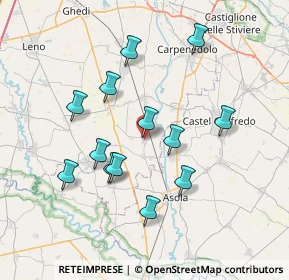 Mappa Via Don Emilio Spada, 25013 Carpenedolo BS, Italia (6.87923)