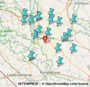 Mappa Villa Stella, 26012 Castelleone CR, Italia (7.61789)